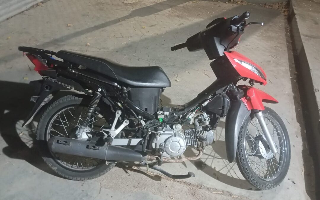 Cámaras y patrullajes: la Policía de Mendoza esclareció delitos en Tunuyán y secuestró una motocicleta