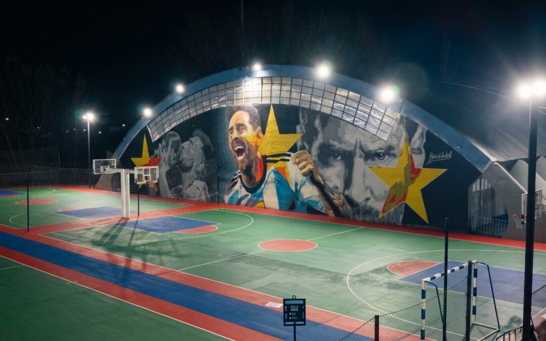 Mundial de Fútbol de 2026: Tunuyán te invita a sumarte para que Messi vea el mural gigante del Poli