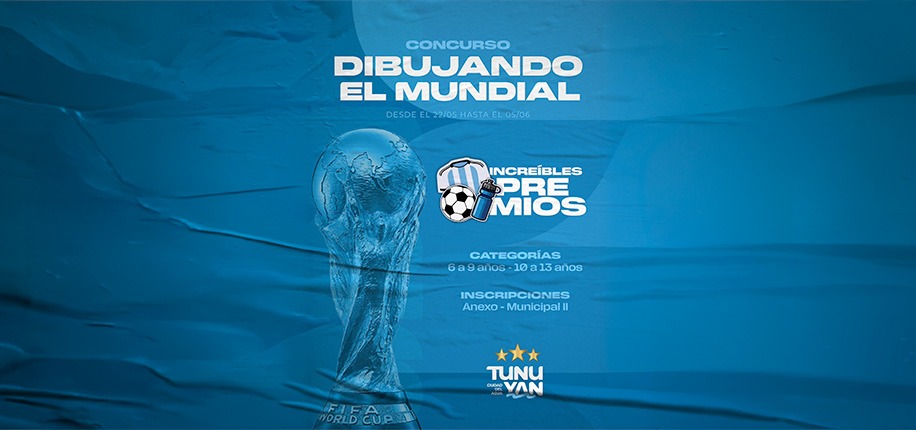 Tunuyán: lanzan el concurso «Dibujando el Mundial» para niños y niñas de 6 a 13 años