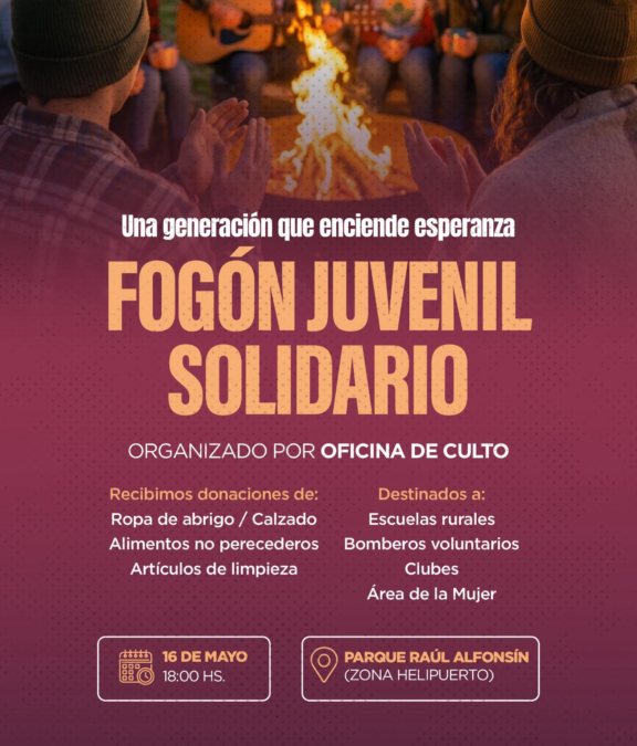 San Carlos se une en el «Fogón Juvenil Solidario»: Una tarde de música y compromiso por los que más necesitan