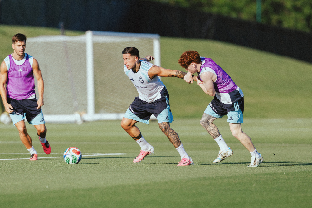 La Selección Argentina se entrenó en Kansas