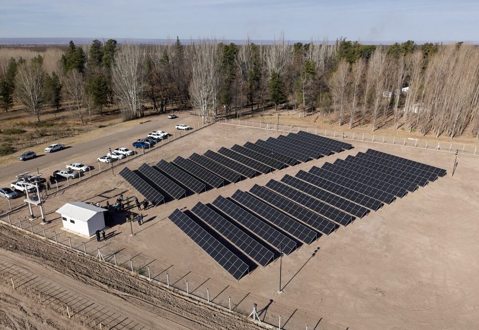 Irrigación inauguró su primer parque solar en el Valle de Uco