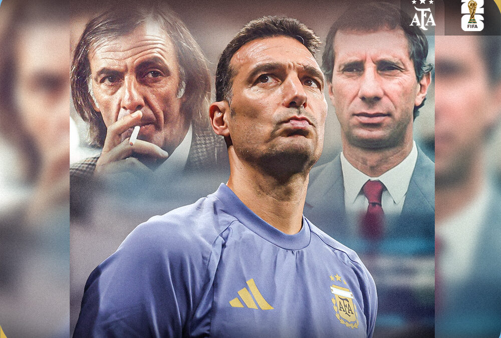 Lionel Scaloni superó a César Luis Menotti y quedó a un paso de alcanzar a Carlos Salvador Bilardo