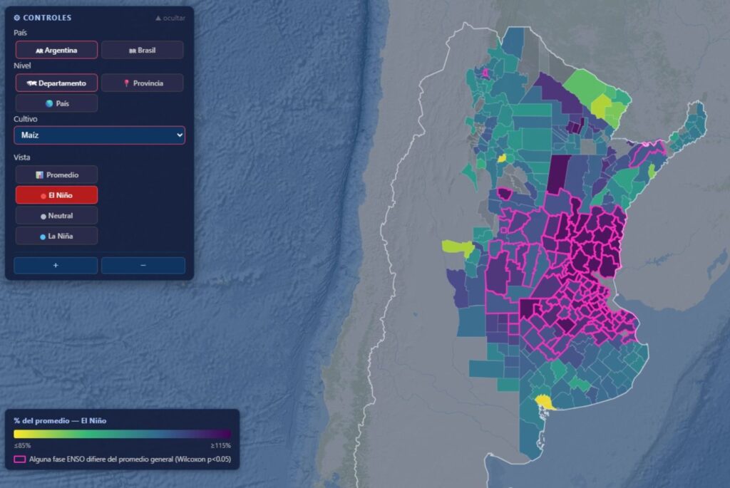 Investigadores del INTA y el Conicet presentan una herramienta para evaluar el impacto de El Niño en los cultivos