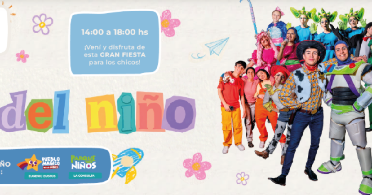Música, sorteos y diversión: la Municipalidad de San Carlos invita a celebrar el Día del Niño en familia