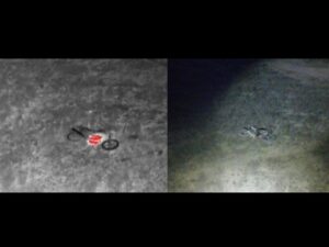 La Policía localizó con drones una motocicleta robada oculta en una finca de San Carlos