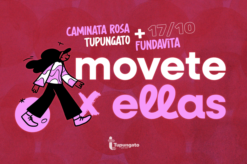 Octubre Rosa: Tupungato y Fundavita se unen para realizar la Caminata “Movete x Ellas”