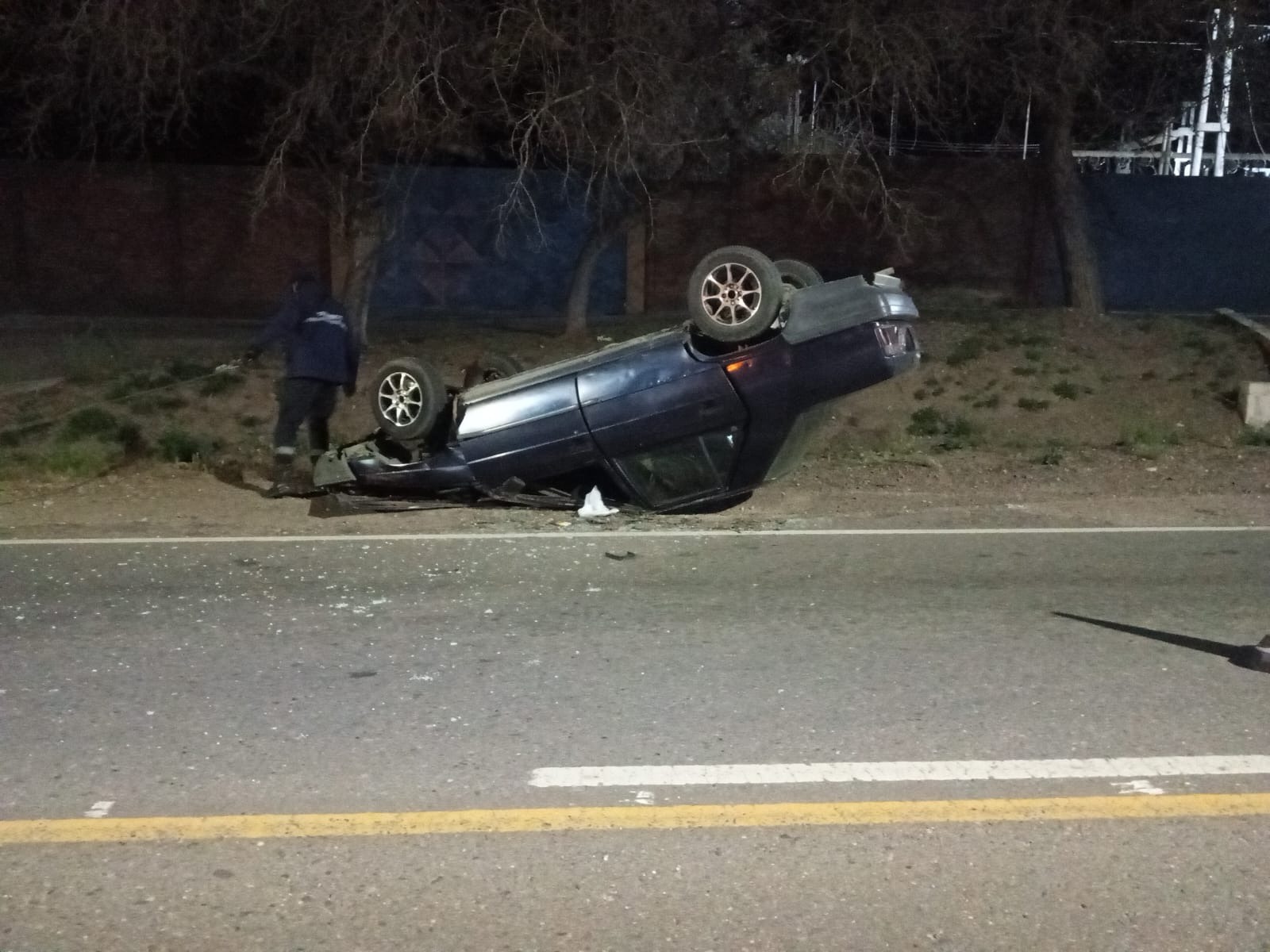 Tupungato: volcó con su auto y tenía 2,33 g/l de alcohol
