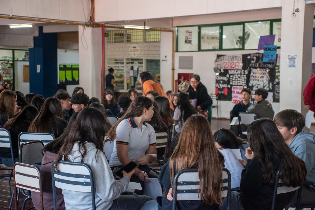 Estudiantes del Normal Superior de Tunuyán hablaron de salud mental en el taller “Hacé Match”
